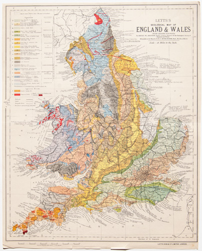 Geological Map of England and Wales1884